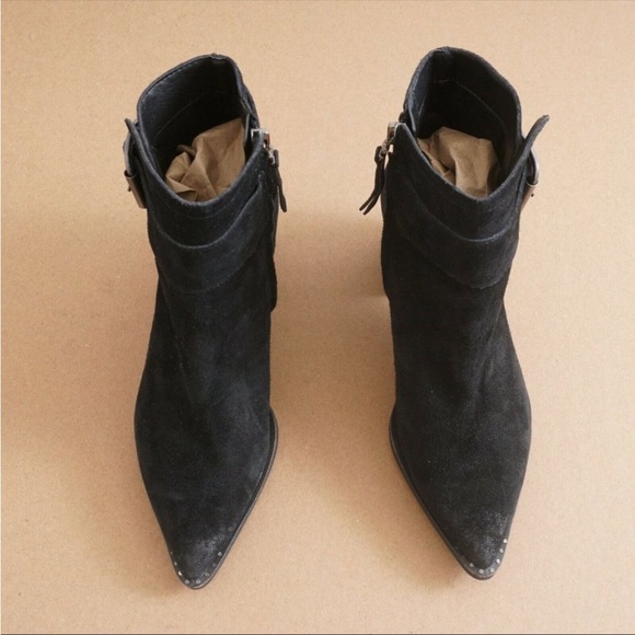 Sam Edelman "Leonia" Womens Boots Pointed Toe Blac - Picture 3 of 7